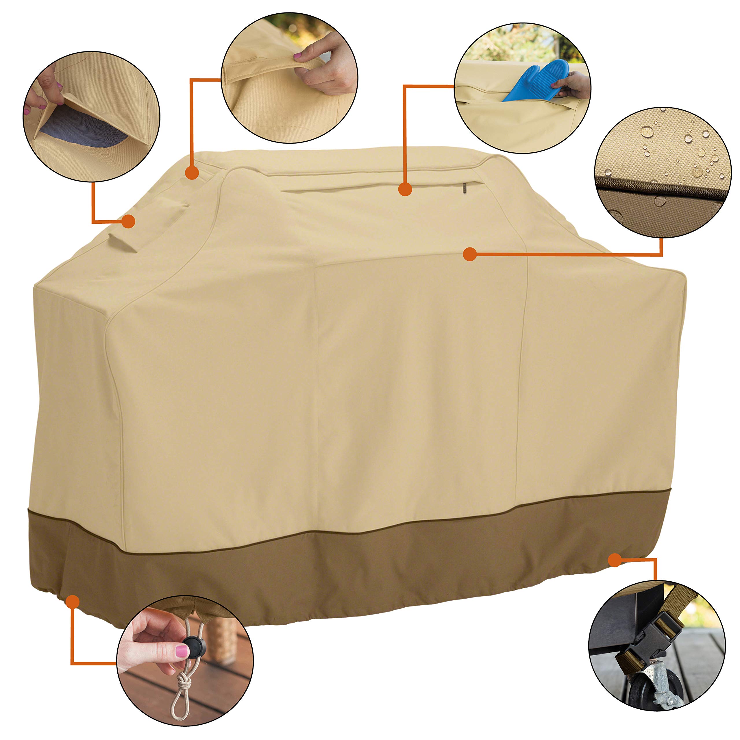Classic Accessories Veranda high-density stitching reinforces rugged all-weather protection