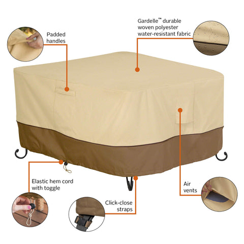 Classic Accessories Veranda padded-handles simplify fitting and removal