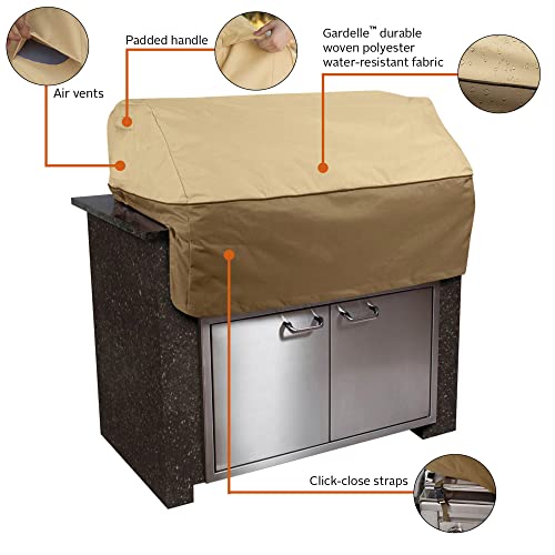 Padded handles on Veranda cover ease fitting and removal