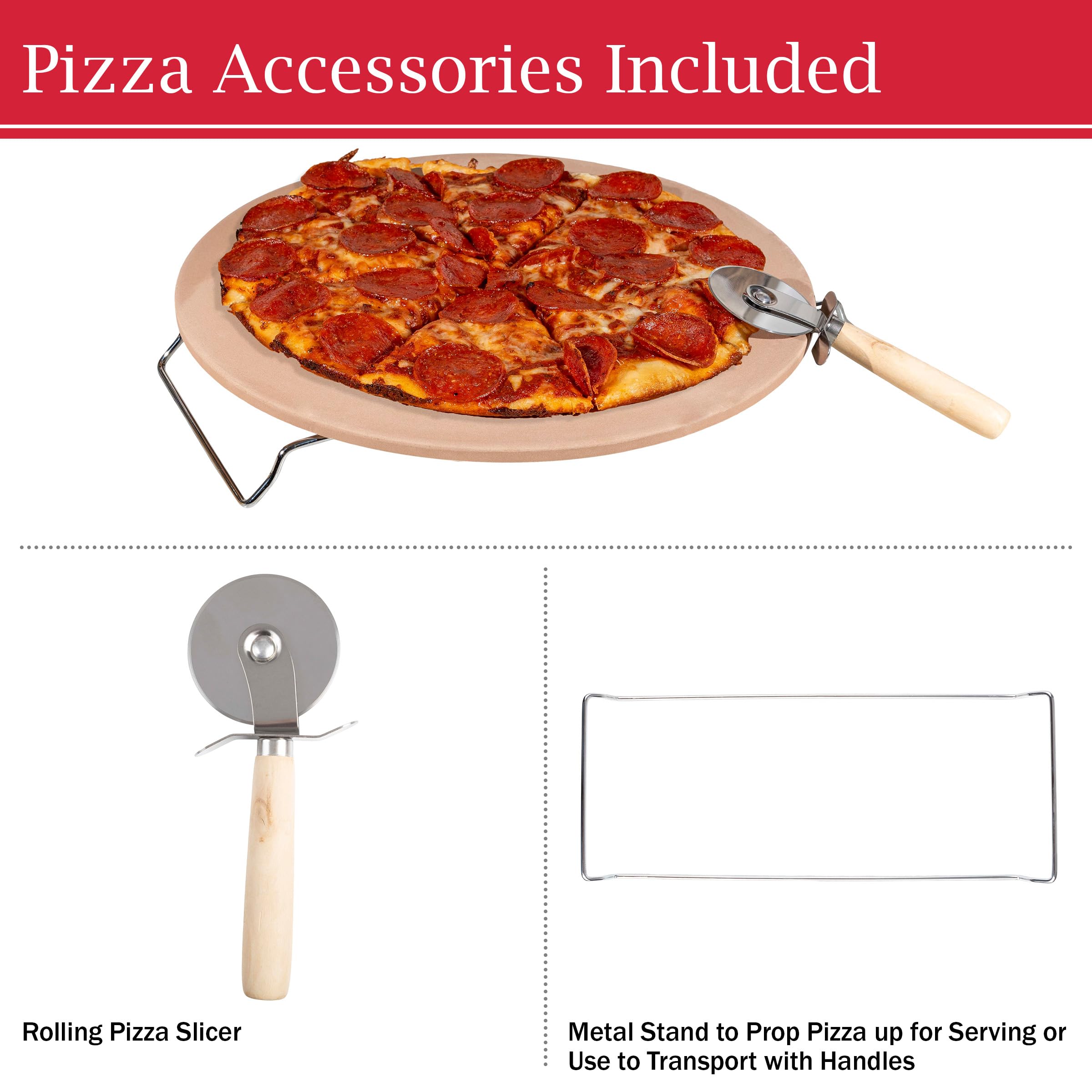 Classic Cuisine multipurpose baking stone suitable for bread and pies
