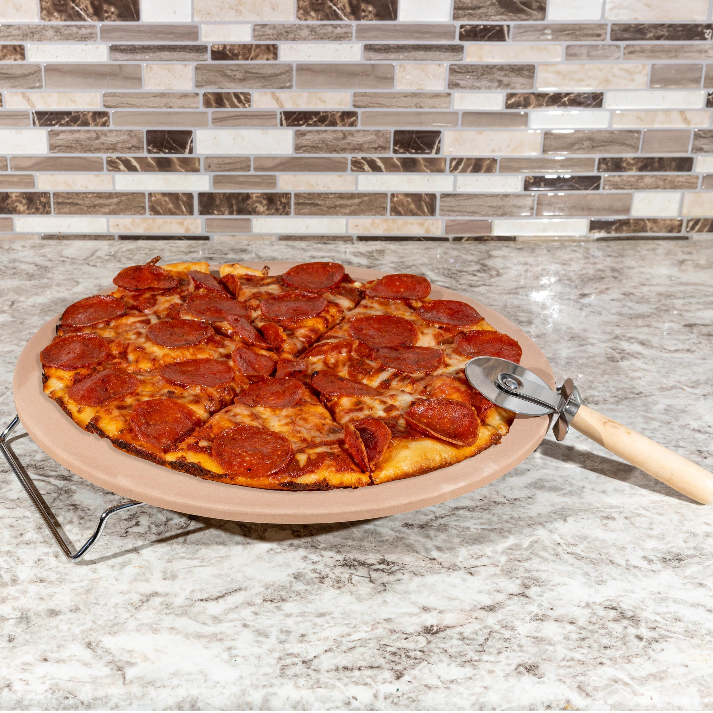 Classic Cuisine 7-inch pizza cutter for precise slices