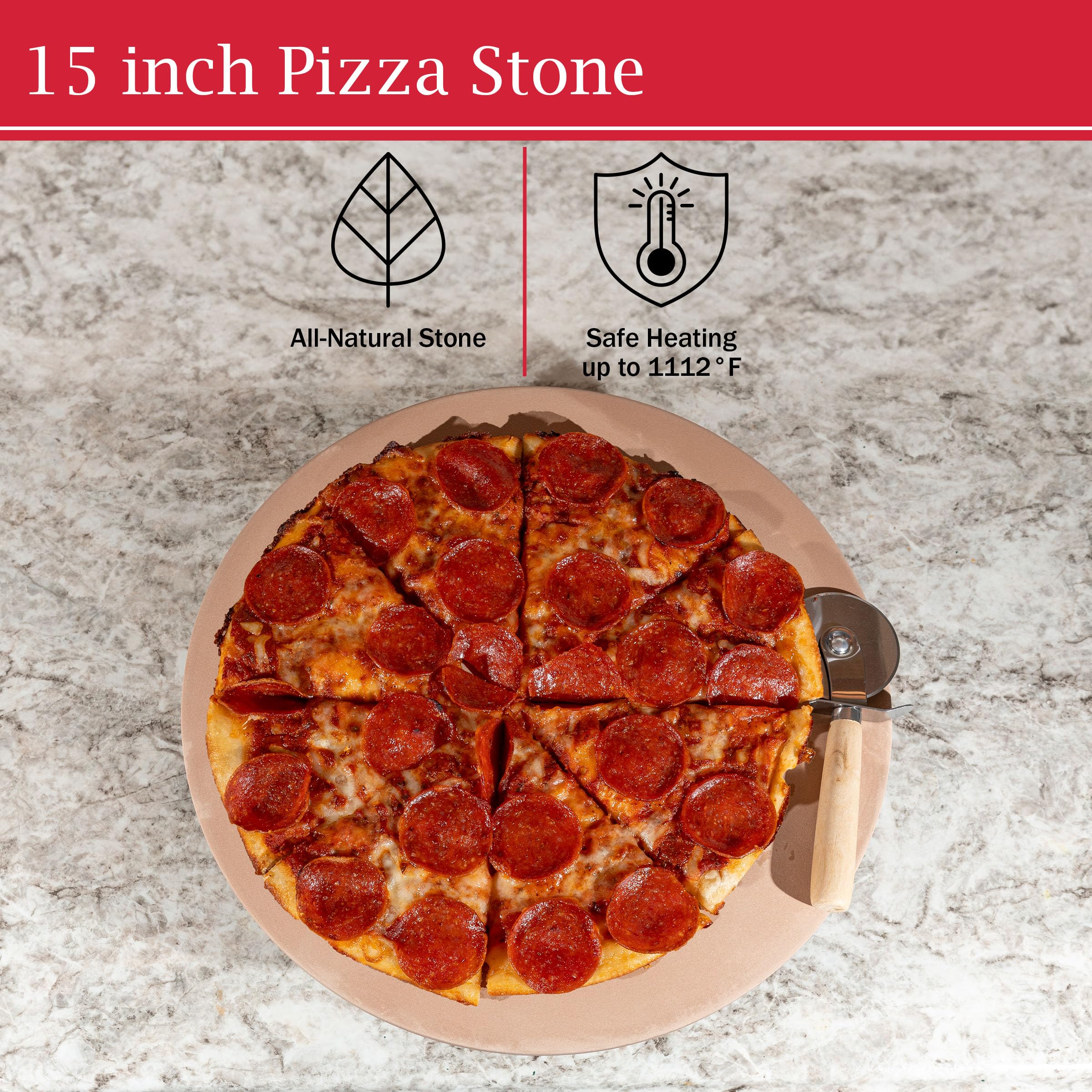 Classic Cuisine stone in oven provides even heat for browning