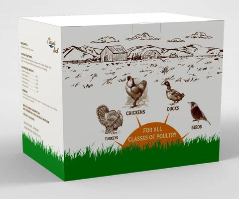 Classic Flock 11lb bag ready for storage and feeding.