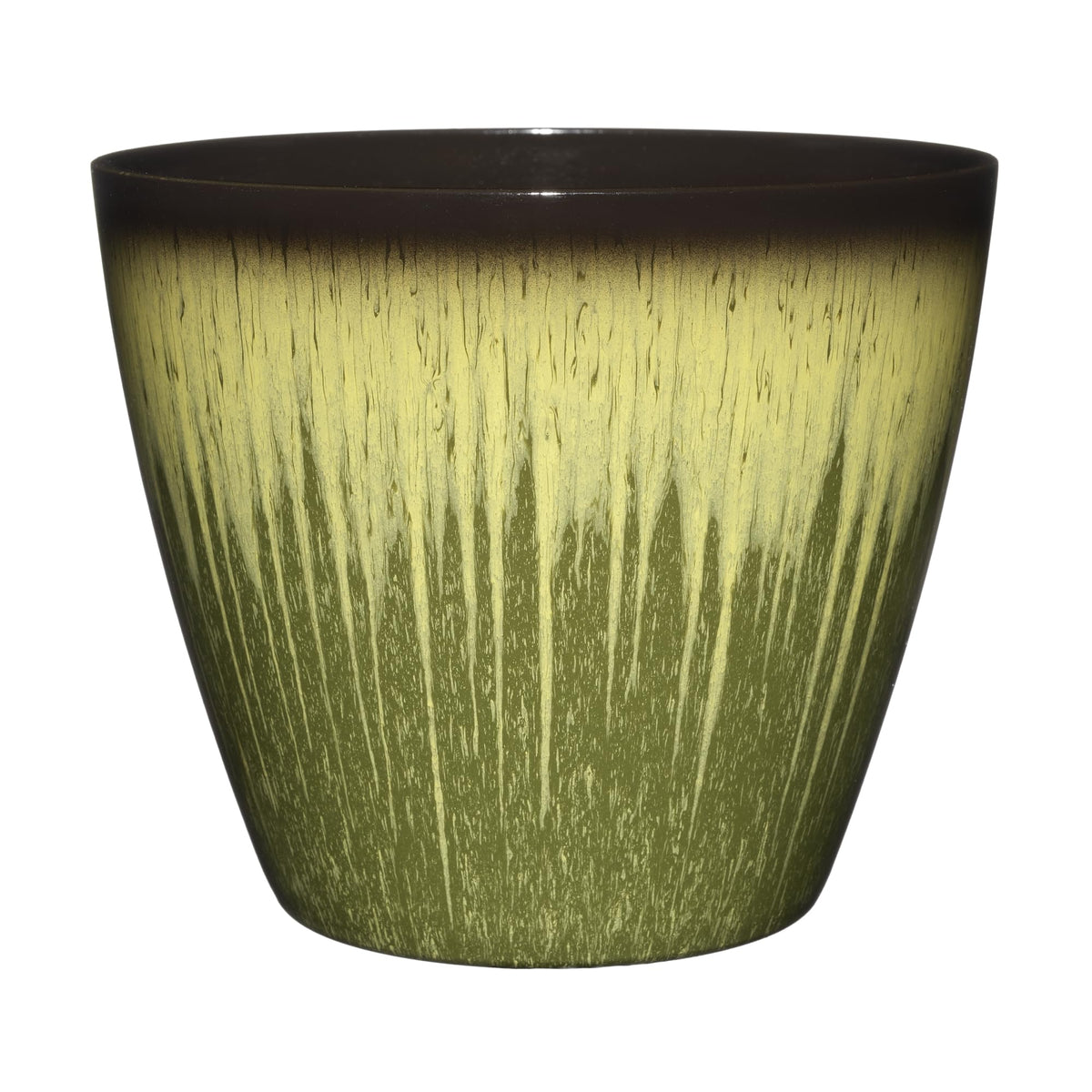 Classic Home & Garden Vogue planter in willow green for bright indoor display.