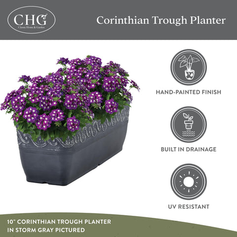 Removable drain plug supports easy watering control and plant health.