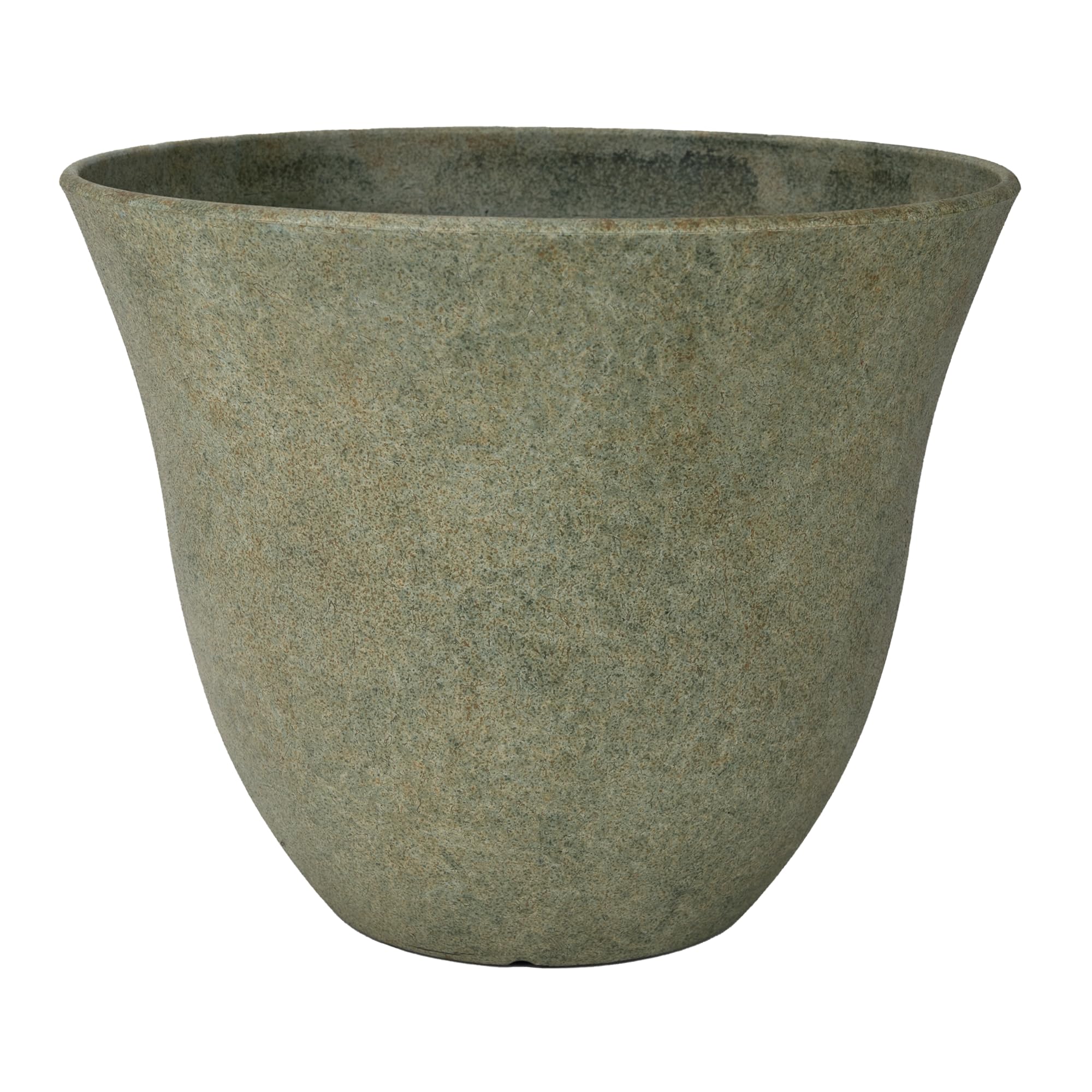Classic Home & Garden Honeysuckle resin planter with fossil finish; stylish outdoor or indoor display.