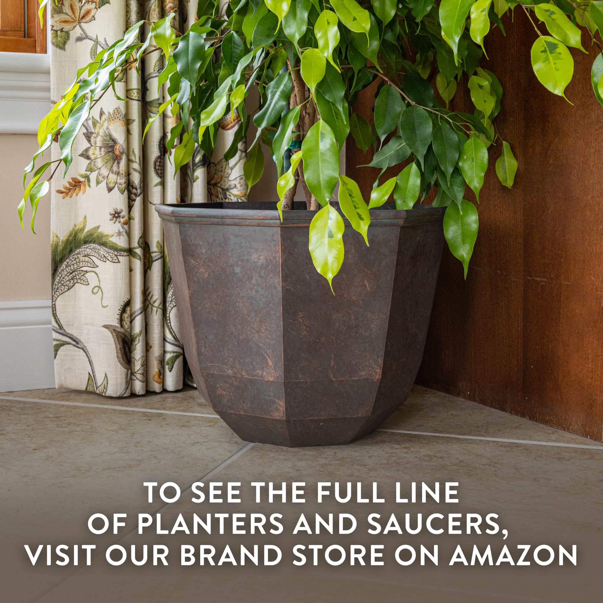 Modern finish enhances patio, deck, or living room decor with style.