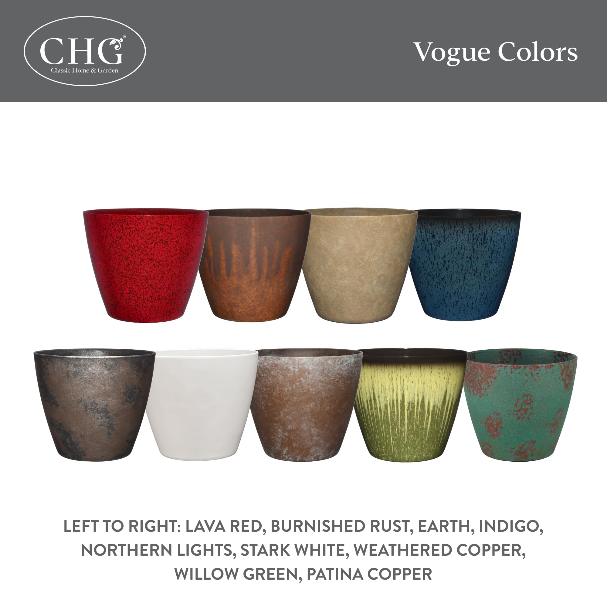 Vogue Planter 8-inch diameter suitable for flowers or herbs