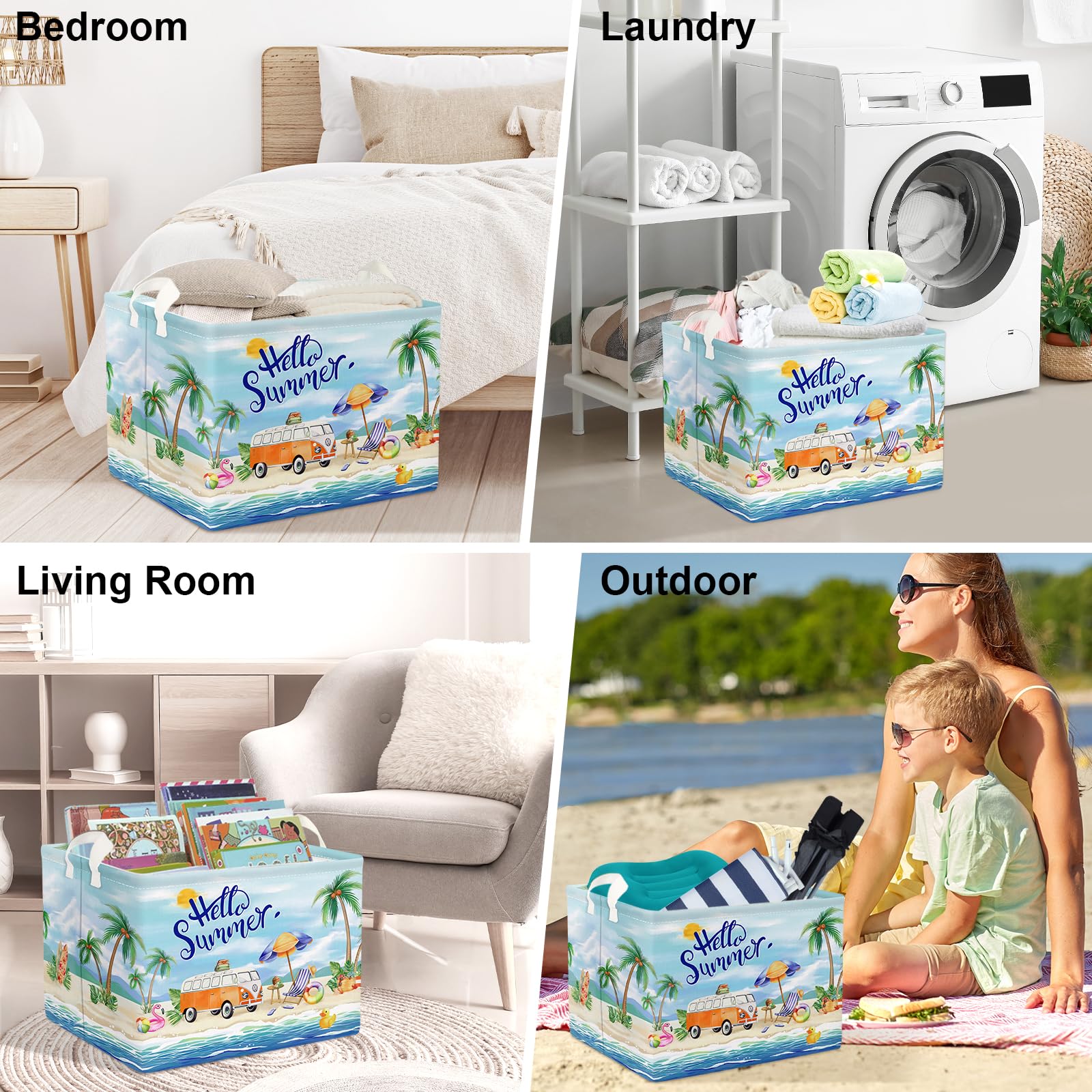 Clastyle laundry and nursery bin for multi-room organization on the go.