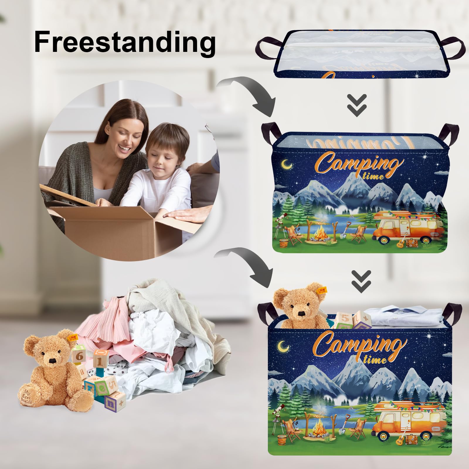 Clastyle basket with waterproof coating protects contents from dampness outdoors.