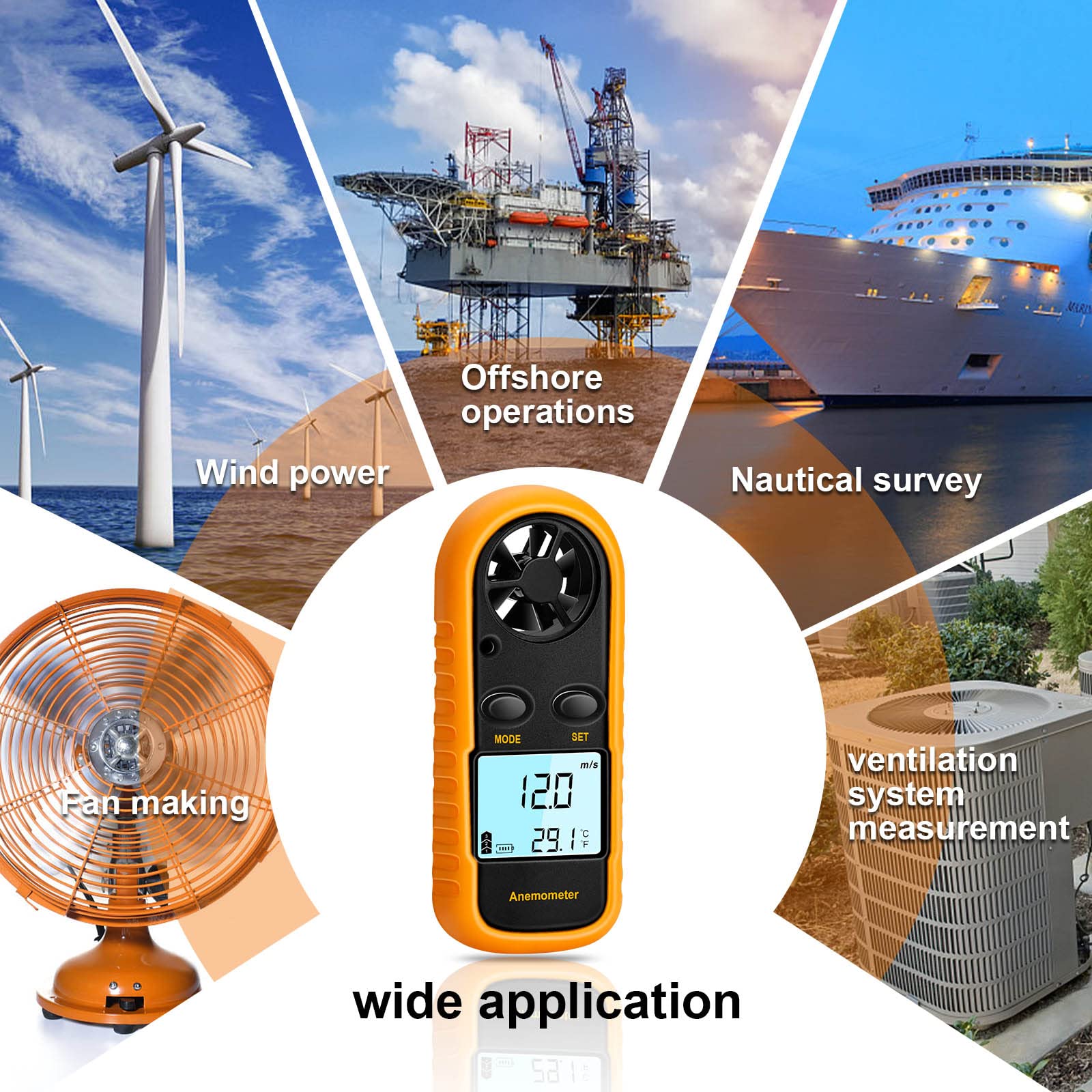 Clatoon six-blade rotor design boosts wind measurement accuracy for reliable readings.