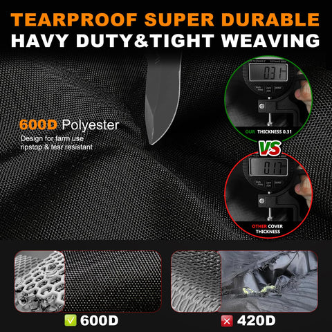 ClawsCover universal-fit mower cover suitable for decks up to 60 inches.