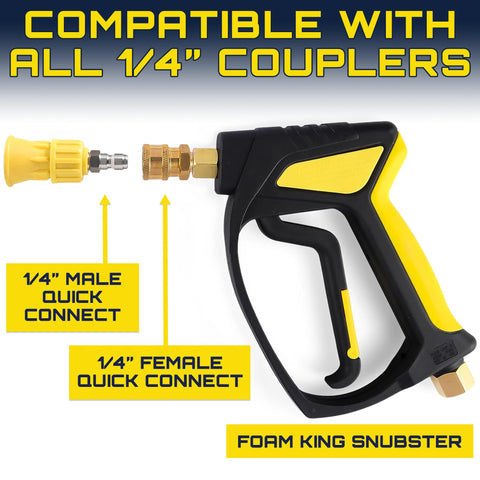 Universal compatibility with Snubster and 1/4 inch couplers for flexible use