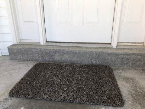 Clean Machine desert taupe doormat dirt-trapping action reduces floor cleaning needs