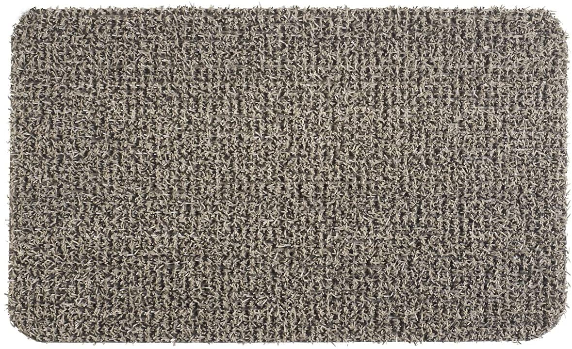 Clean Machine desert taupe doormat front view, all-weather durability for year-round entryways