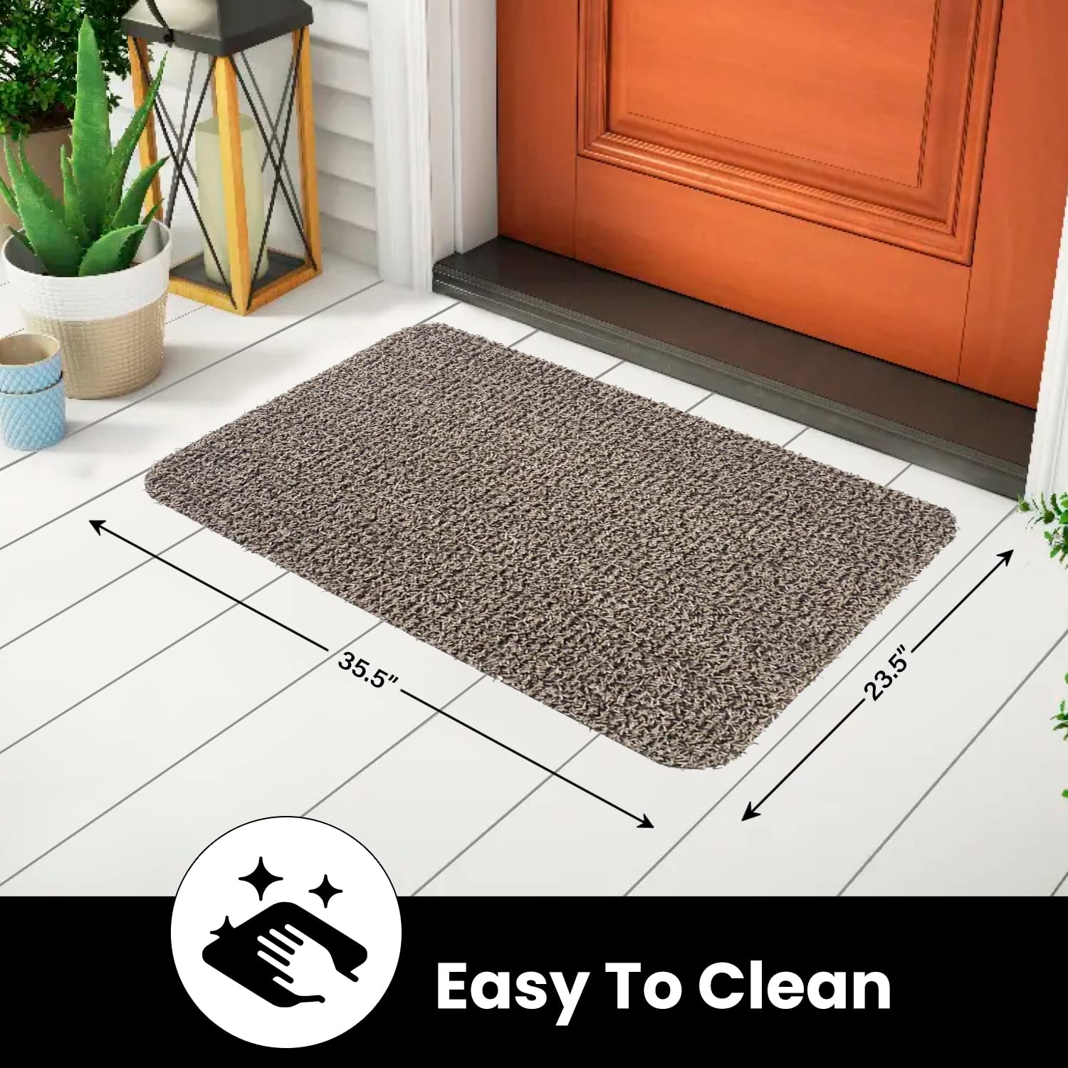 Clean Machine desert taupe doormat made-in-usa quality, built to last for years