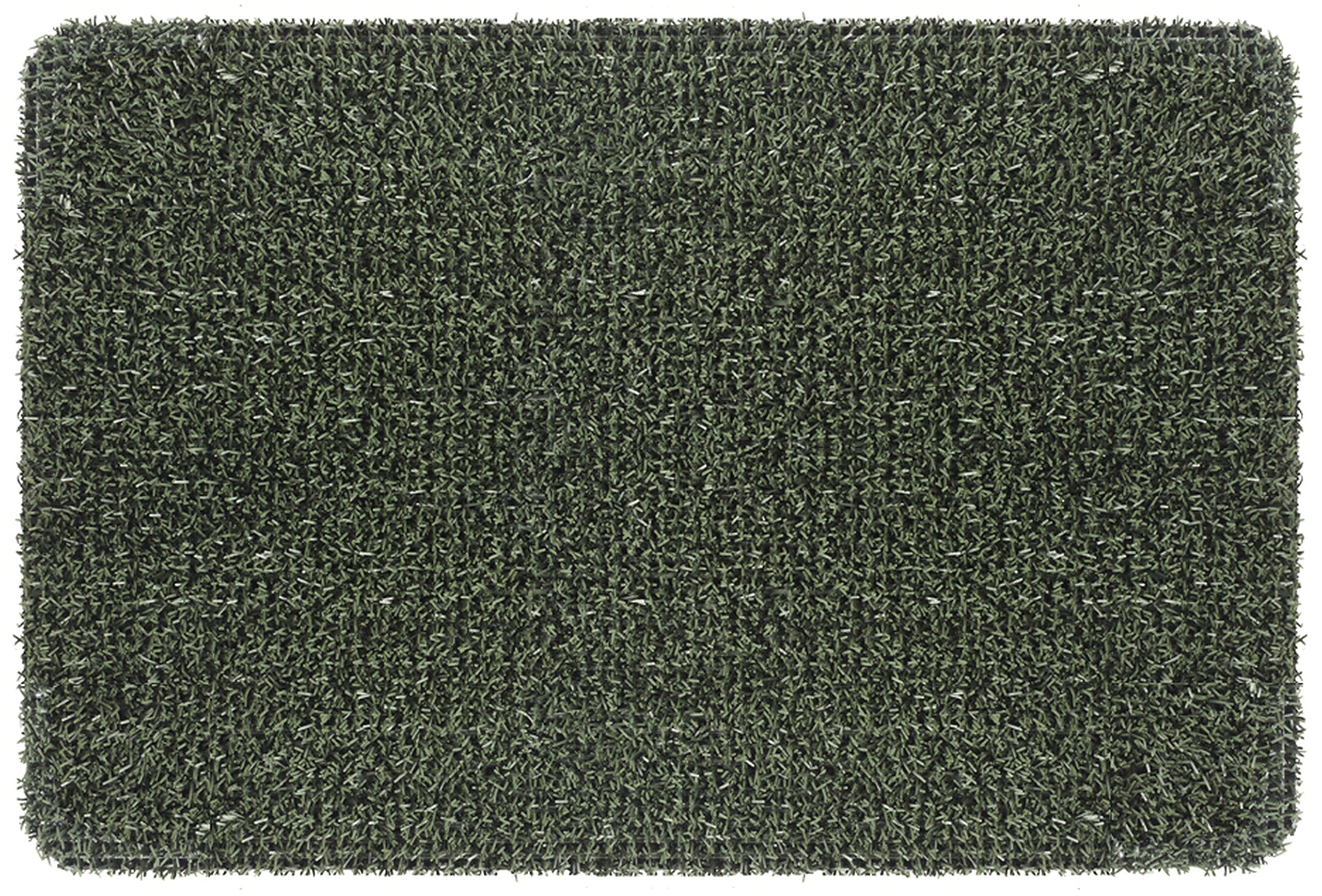Clean Machine Dirt Trapper Doormat exterior close-up with astro-turf blades for dirt scraping