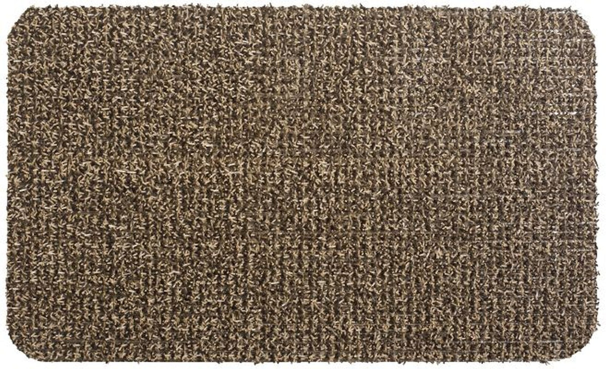Clean Machine Dirt Trapper Doormat Sandbar front view with dirt-control blades.