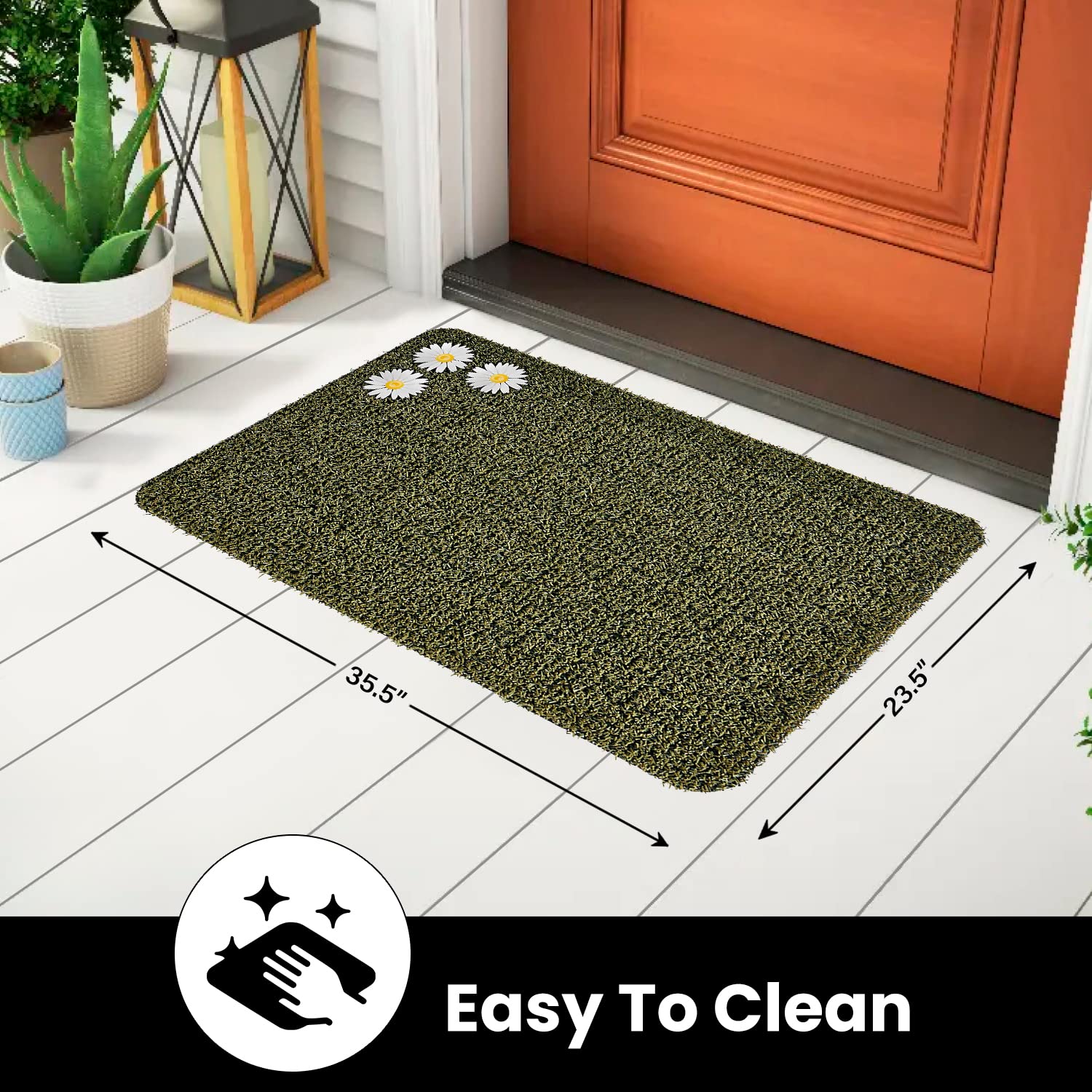 CLEAN MACHINE all-weather mat design is easy to shake and rinse.