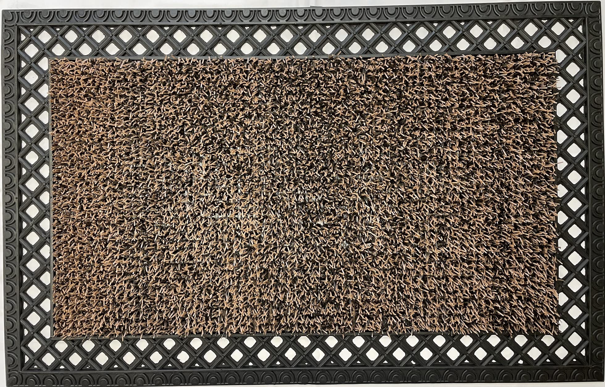 Clean Machine front view shows the AstroTurf dirt trapper doormat guarding the threshold.