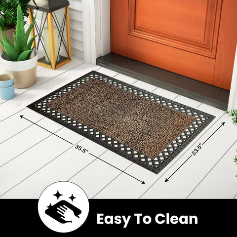 Clean Machine US-made AstroTurf dirt trapper doormat showcases craftsmanship.