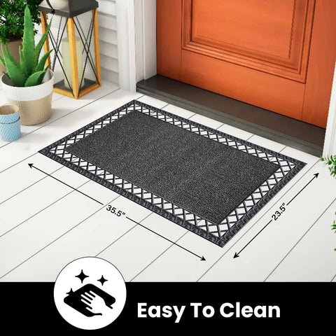 Clean Machine USA-made Astro Turf Doormat supports durable entry protection.