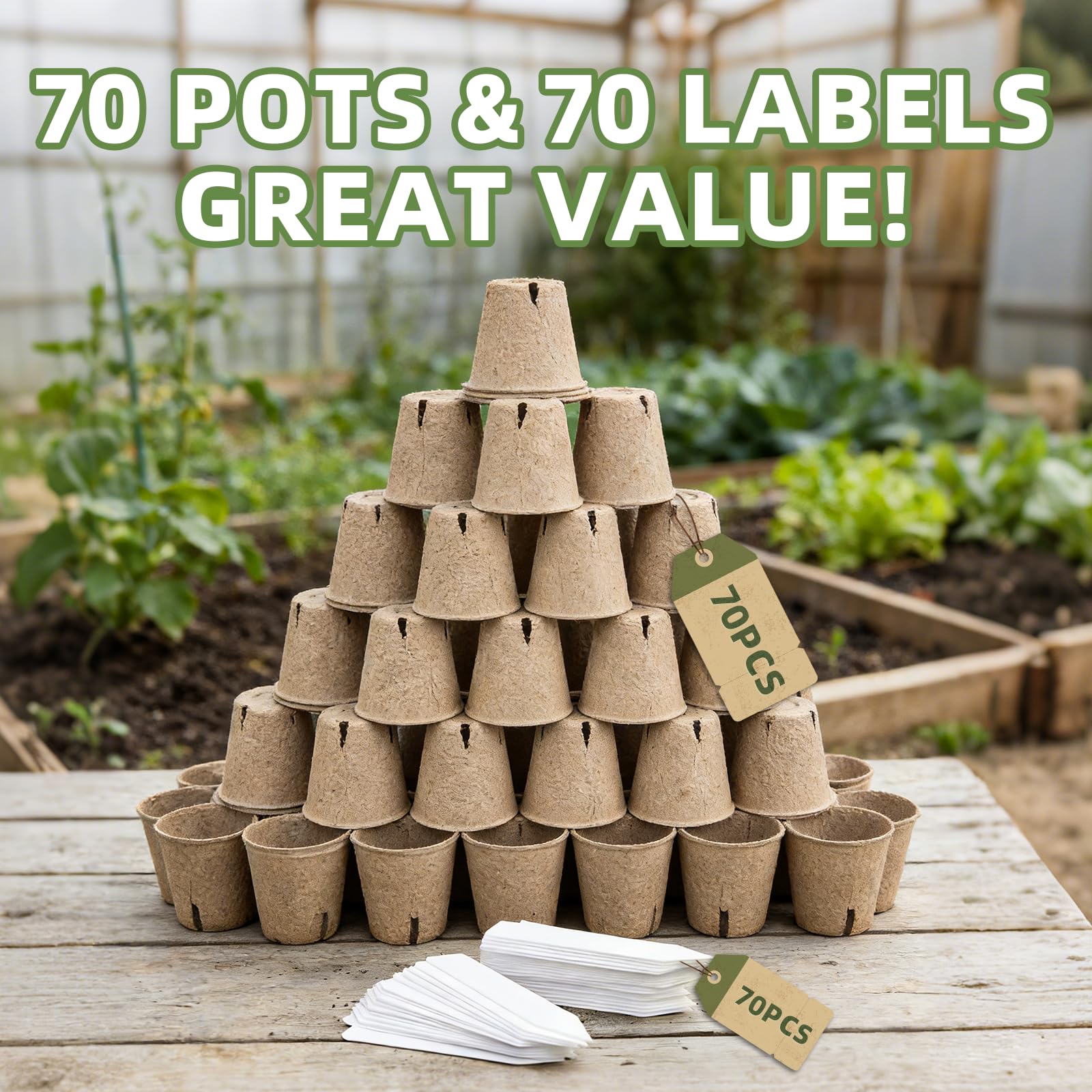 CLEANGOR complete gardening kit provides a ready-to-grow seed starter set.