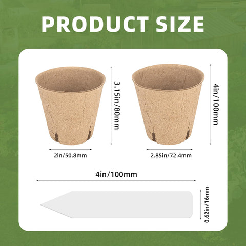 CLEANGOR moisture-friendly pots maintain soil moisture for seedlings.