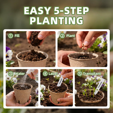 CLEANGOR pots with drainage holes promote airflow and prevent overwatering.