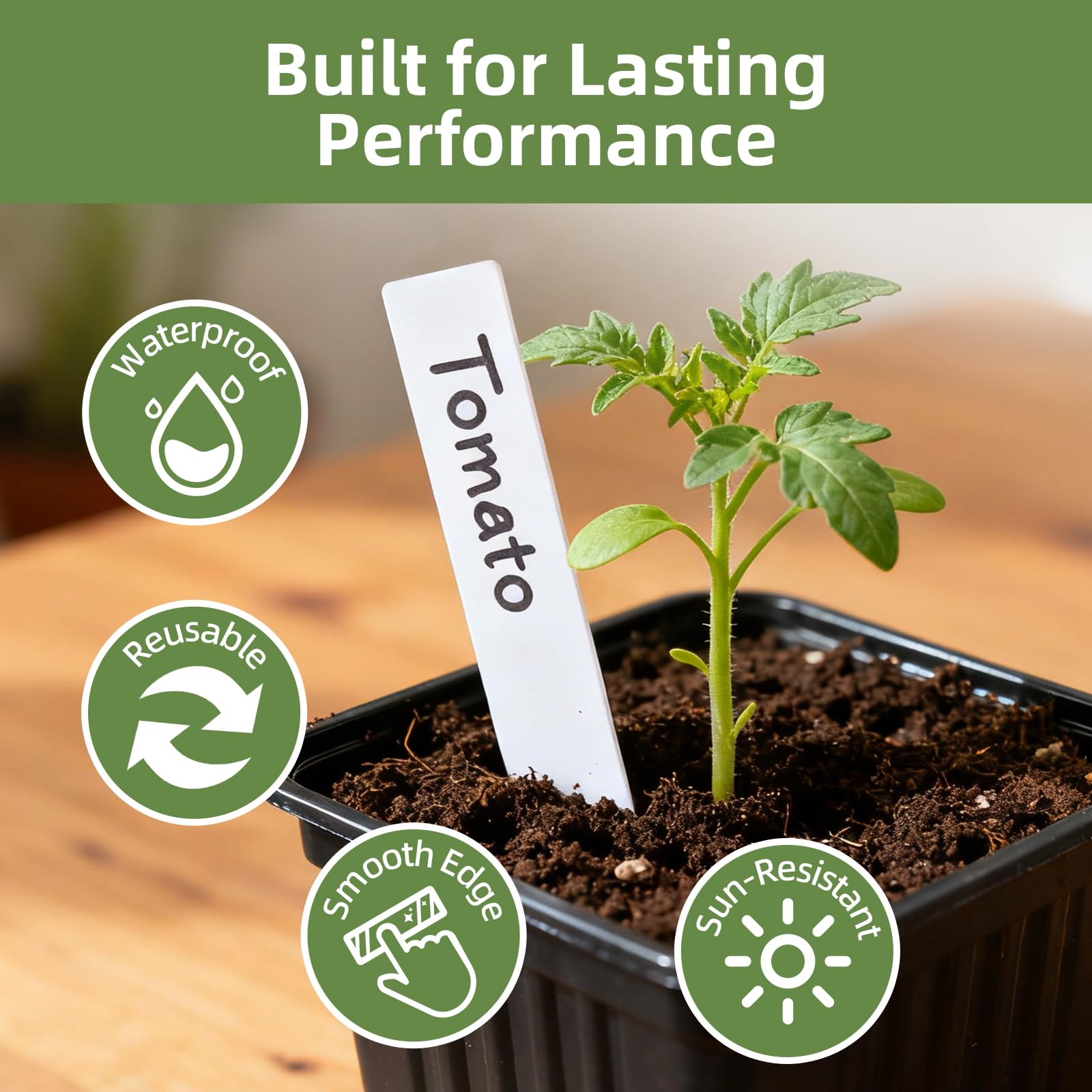 CLEANGOR seedling tag-set simplifies labeling for new plantings.