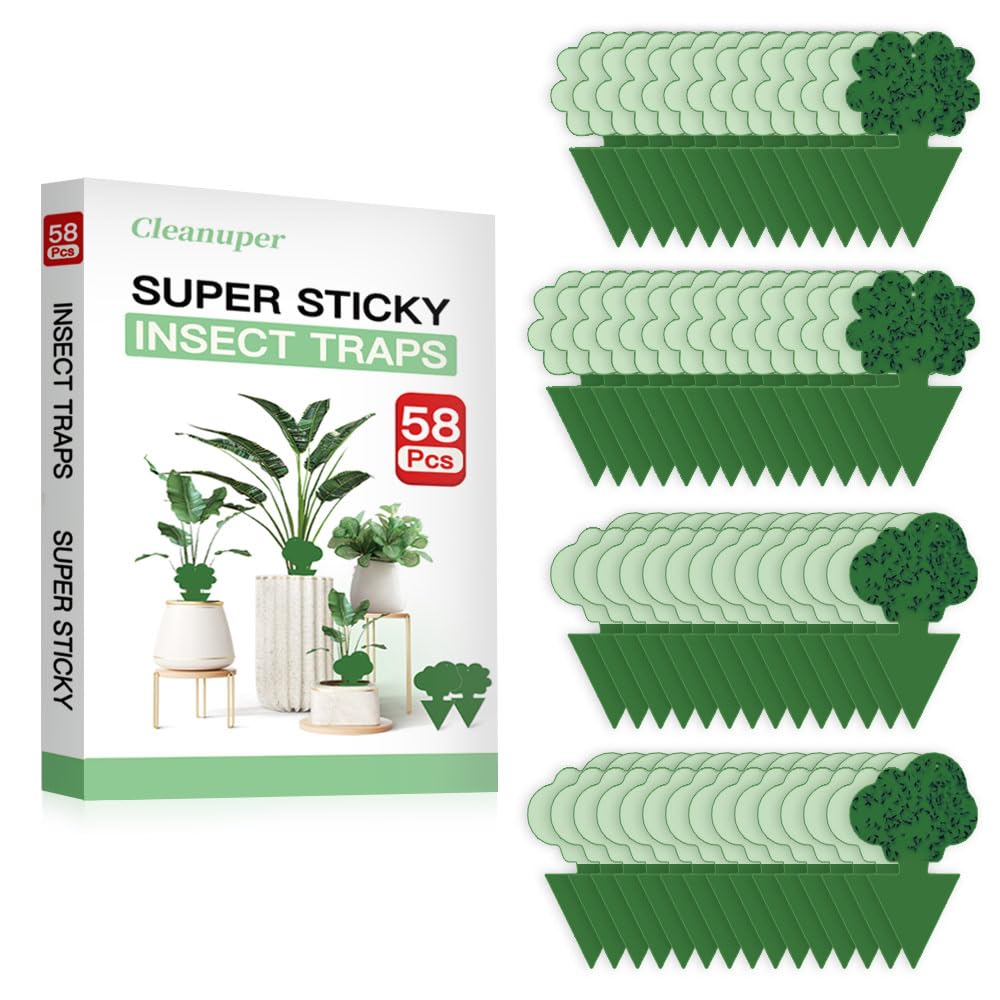 Cleanuper 58-pack cloud trap catches flying insects around pots