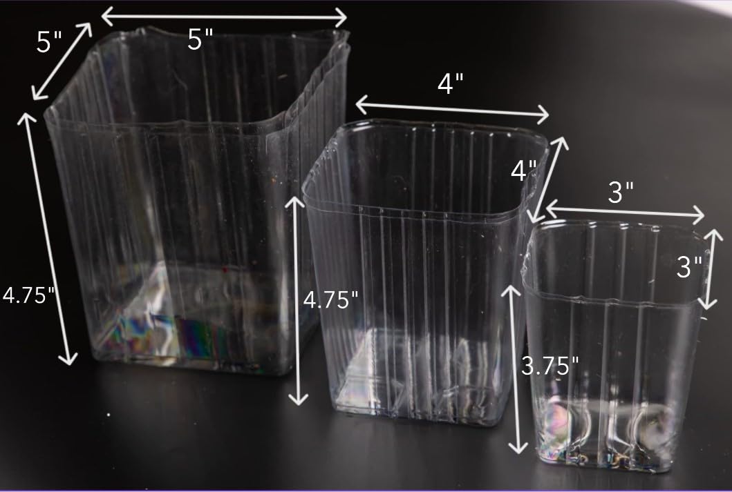 Close-up of Clear Plastic Liner showing snug planter fit inside the pot.