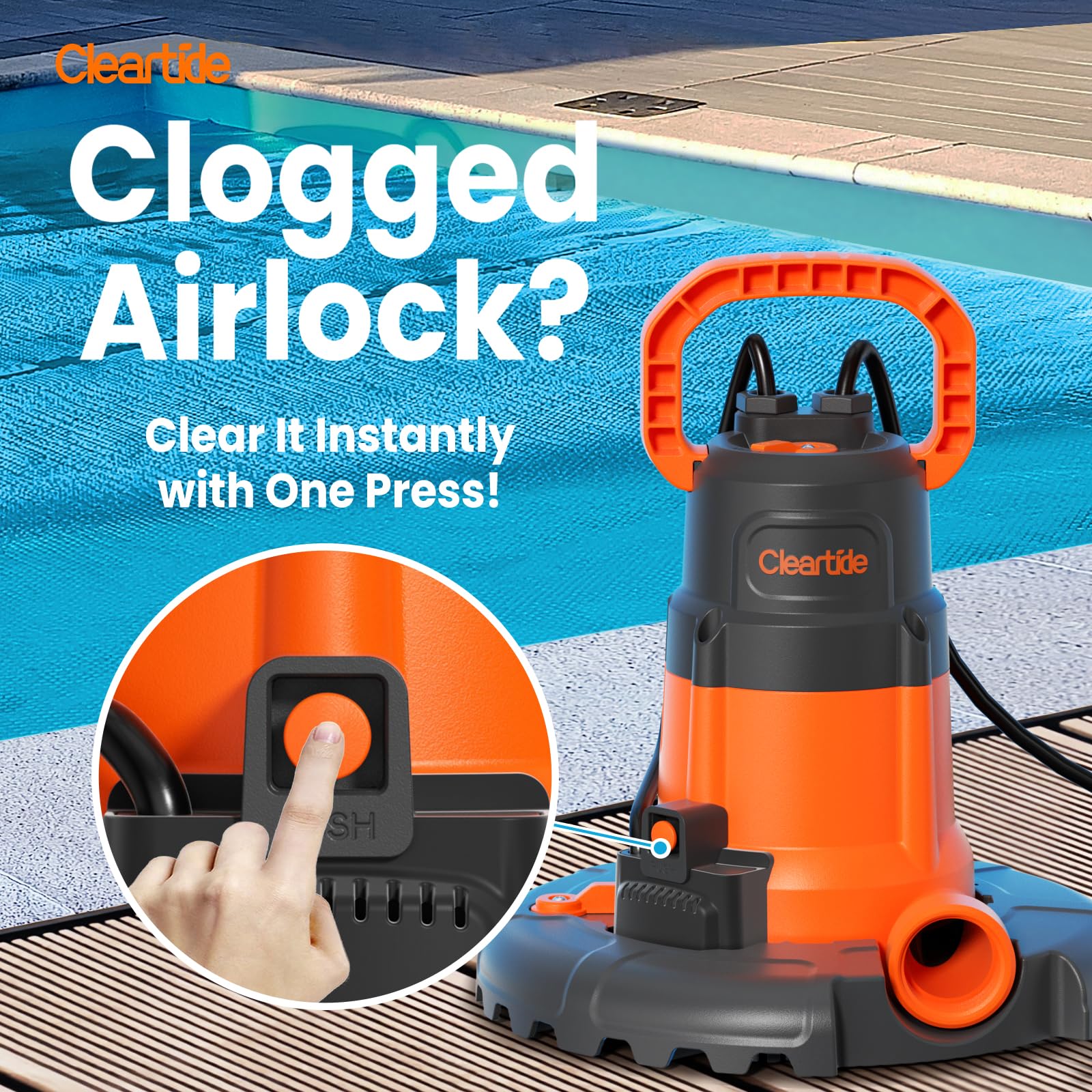 Cleartide 25-foot cord reaches distant power sources with ease.