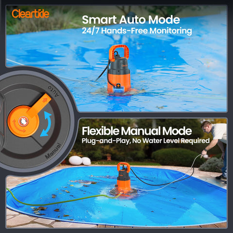 Cleartide clog-free design reduces debris jams for smoother pumping sessions.