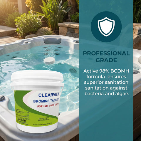 Bulk 5 lb value pack offers economical spa sanitation for frequent users.