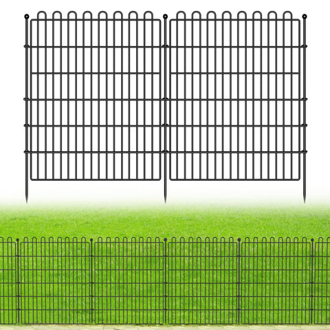 CLEASO 10-panel no-dig garden fence ready for assembly to create a quick border.