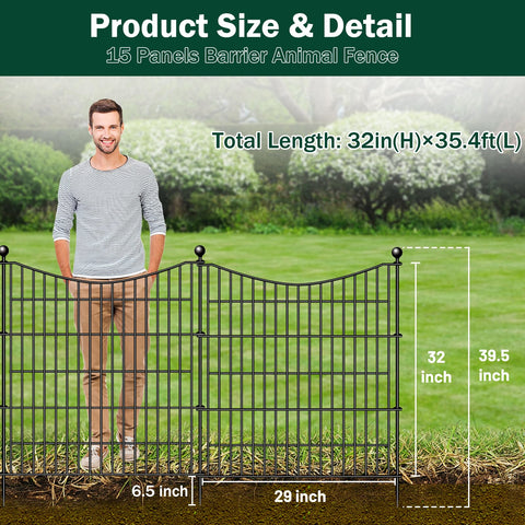 CLEASO 15-panel no-dig dog fence yard layout shows modular boundary setup.