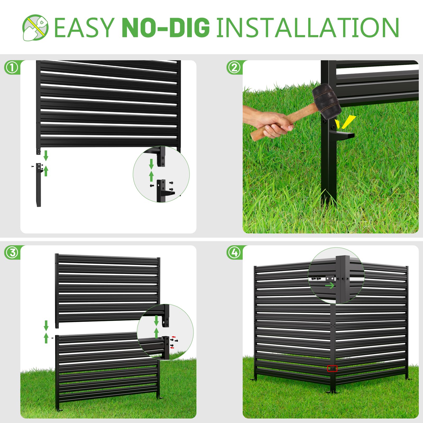 CLEASO 48x48 screen boosts yard appeal and privacy