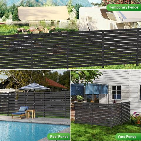 CLEASO backyard privacy screen complements pools and patios with modern style