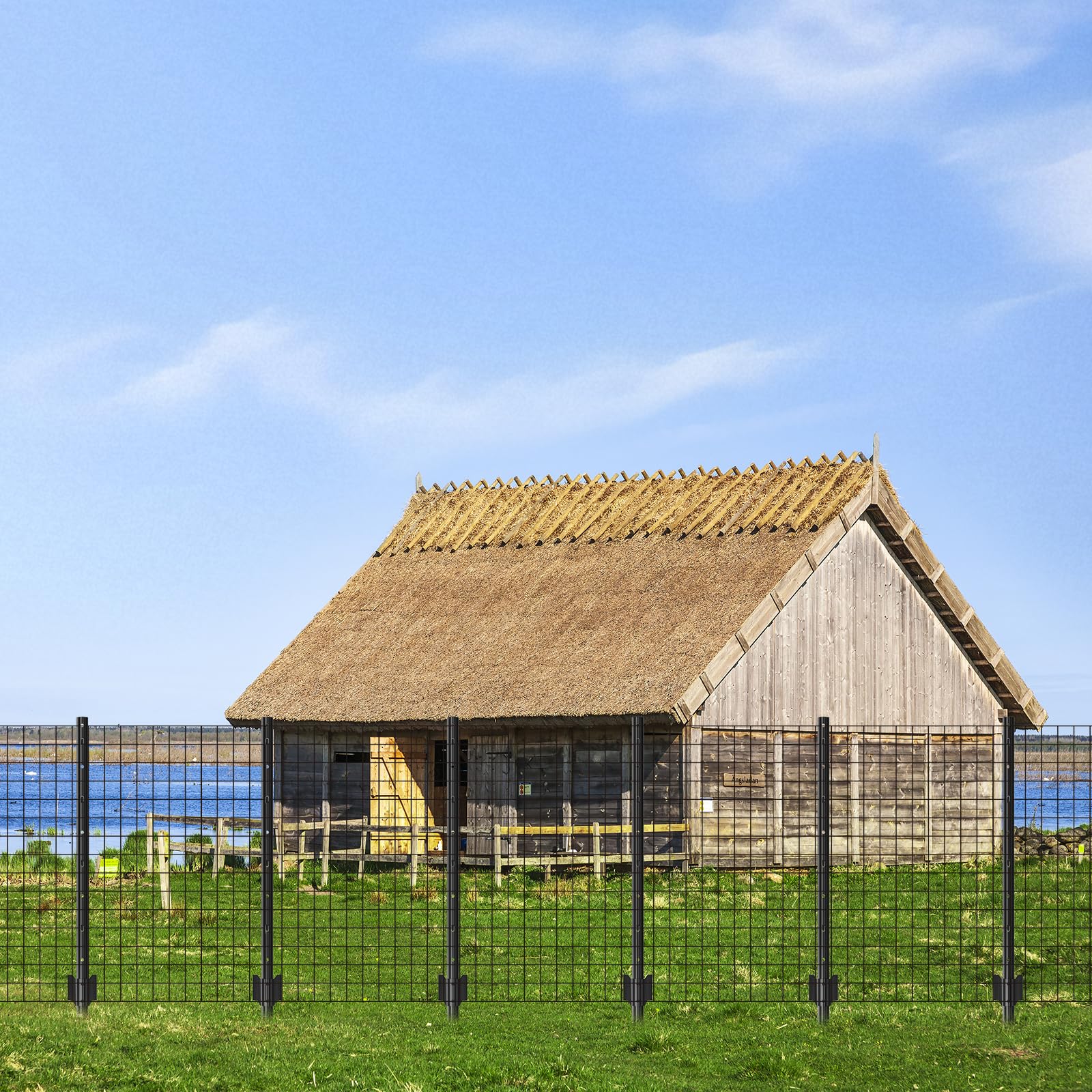 CLEASO corner-support posts help secure fencing around gardens and beds.