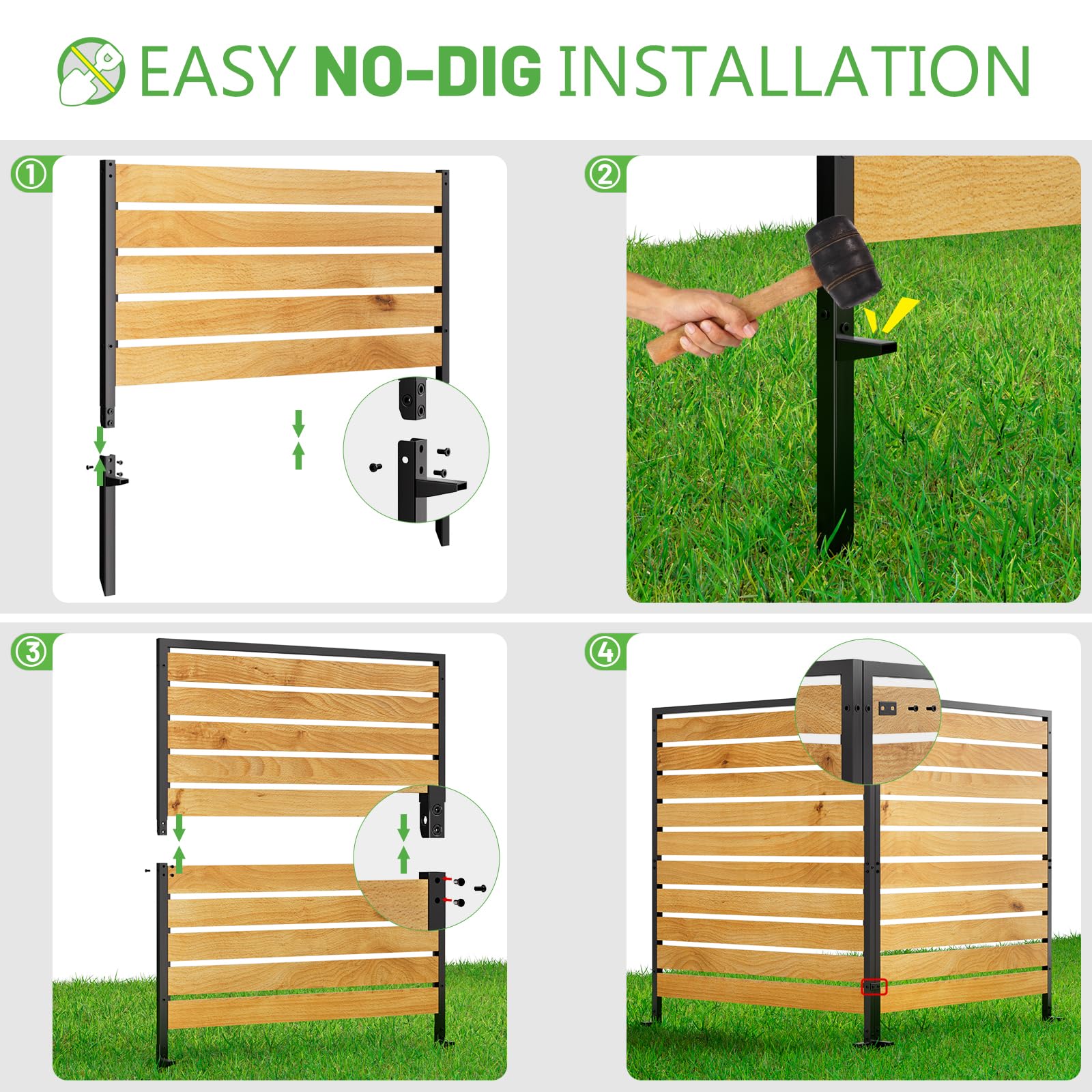 CLEASO decorative garden patio fence enhances outdoor aesthetics