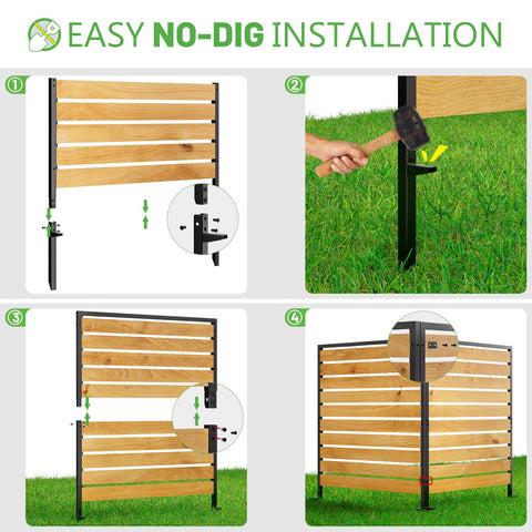 CLEASO decorative garden patio fence enhances outdoor aesthetics