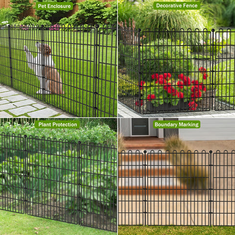 CLEASO garden border privacy fence creates a neat, organized space.