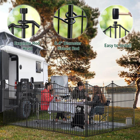CLEASO long 23.6 ft fence layout for versatile yard coverage