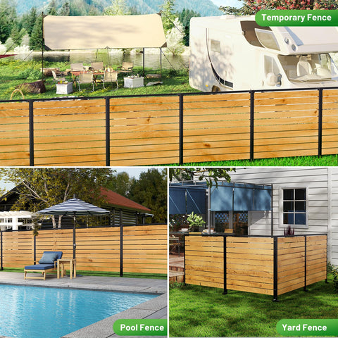 CLEASO natural wood grain appearance adds warmth to yard