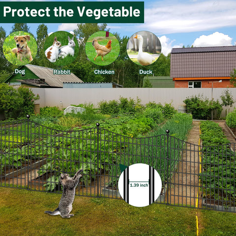 CLEASO no-dig design image highlights easy temporary yard partitioning.