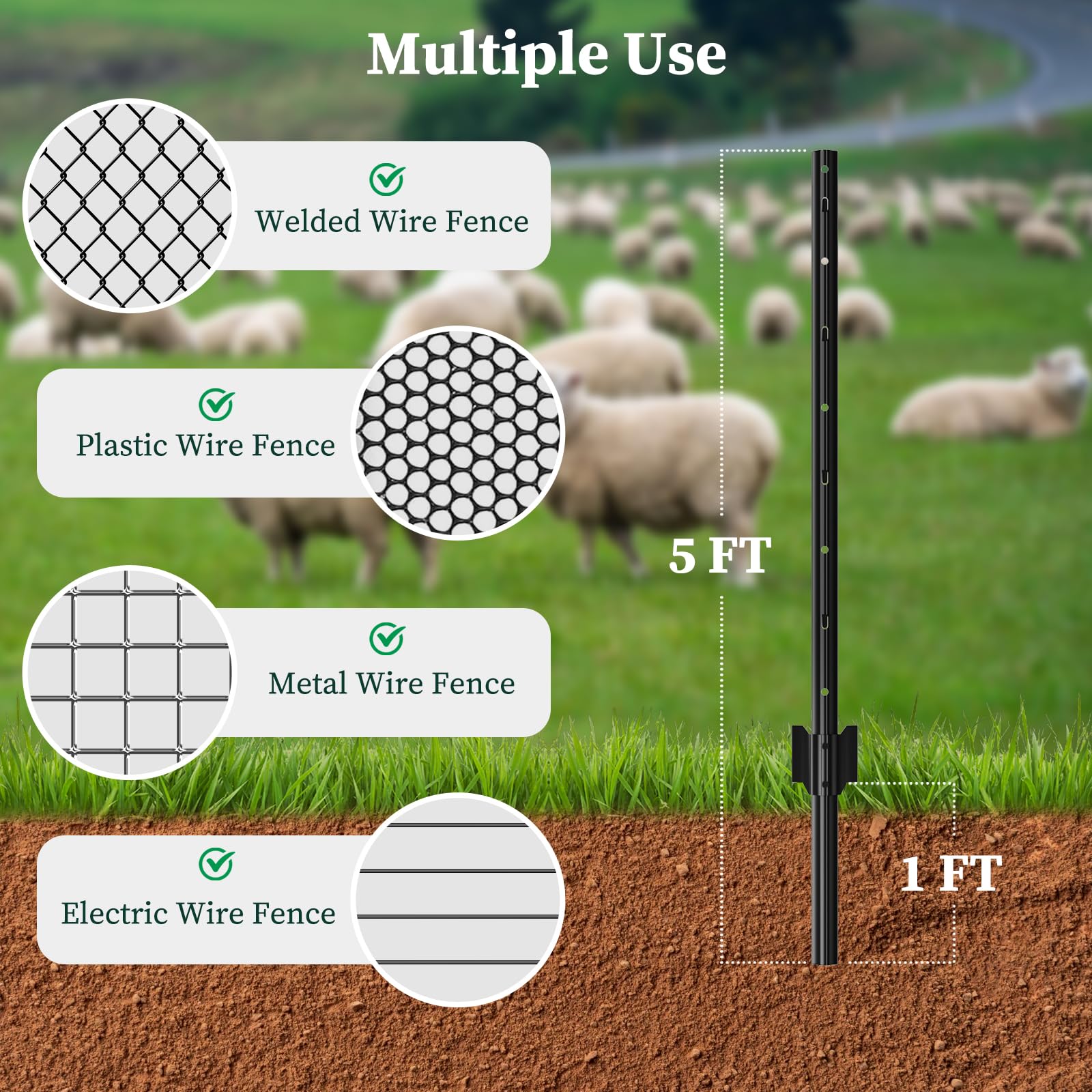 CLEASO no-dig post anchors enable fast ground installation.