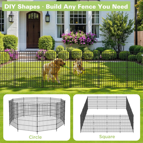 CLEASO outdoor pet fence 05 barrier for flower beds with easy expandability