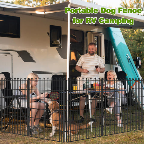 CLEASO pet barrier garden fence helps keep pets safe and contained