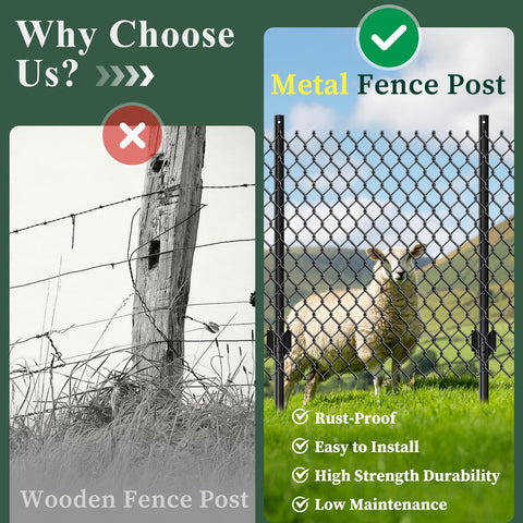 CLEASO quick-install posts save time during fence setup.